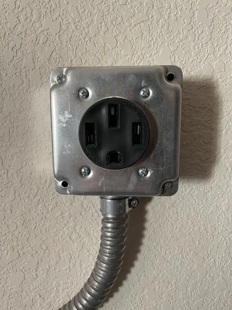 NEMA 14-50 outlet installed for Electrical Panel Upgrade in New Lexington